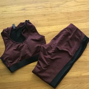 90 By Reflex matching leggings and crop top set